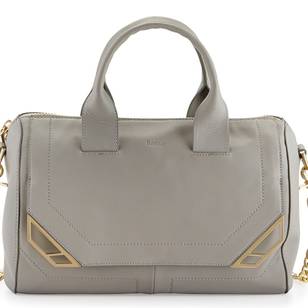NWOT Botkier Linea leather satchel w/cutouts